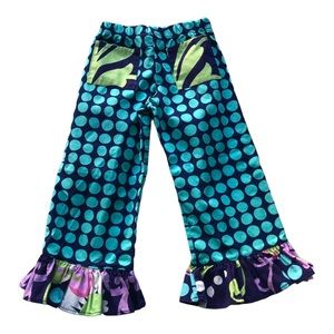 Size 3T Muchilunga Boutique Pants with Ruffle Hems 422
